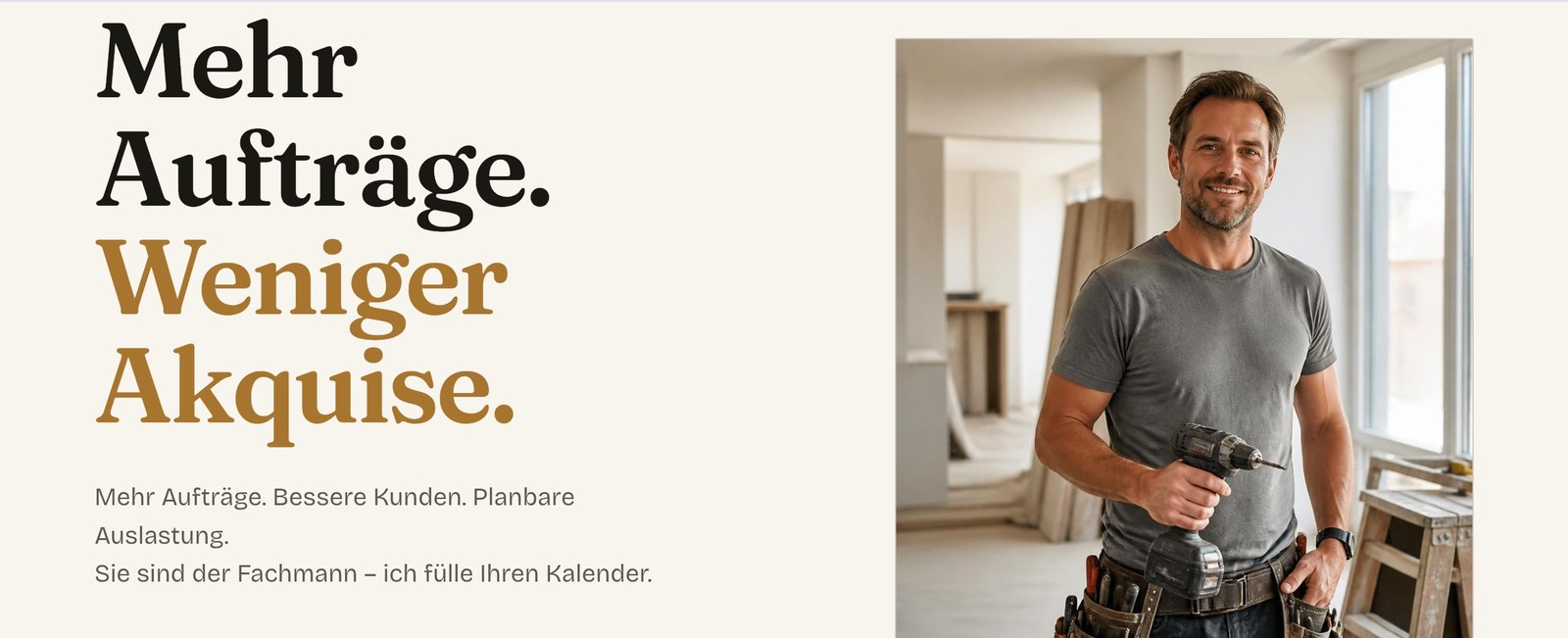 Landingpage von Vertriebspartner Pro